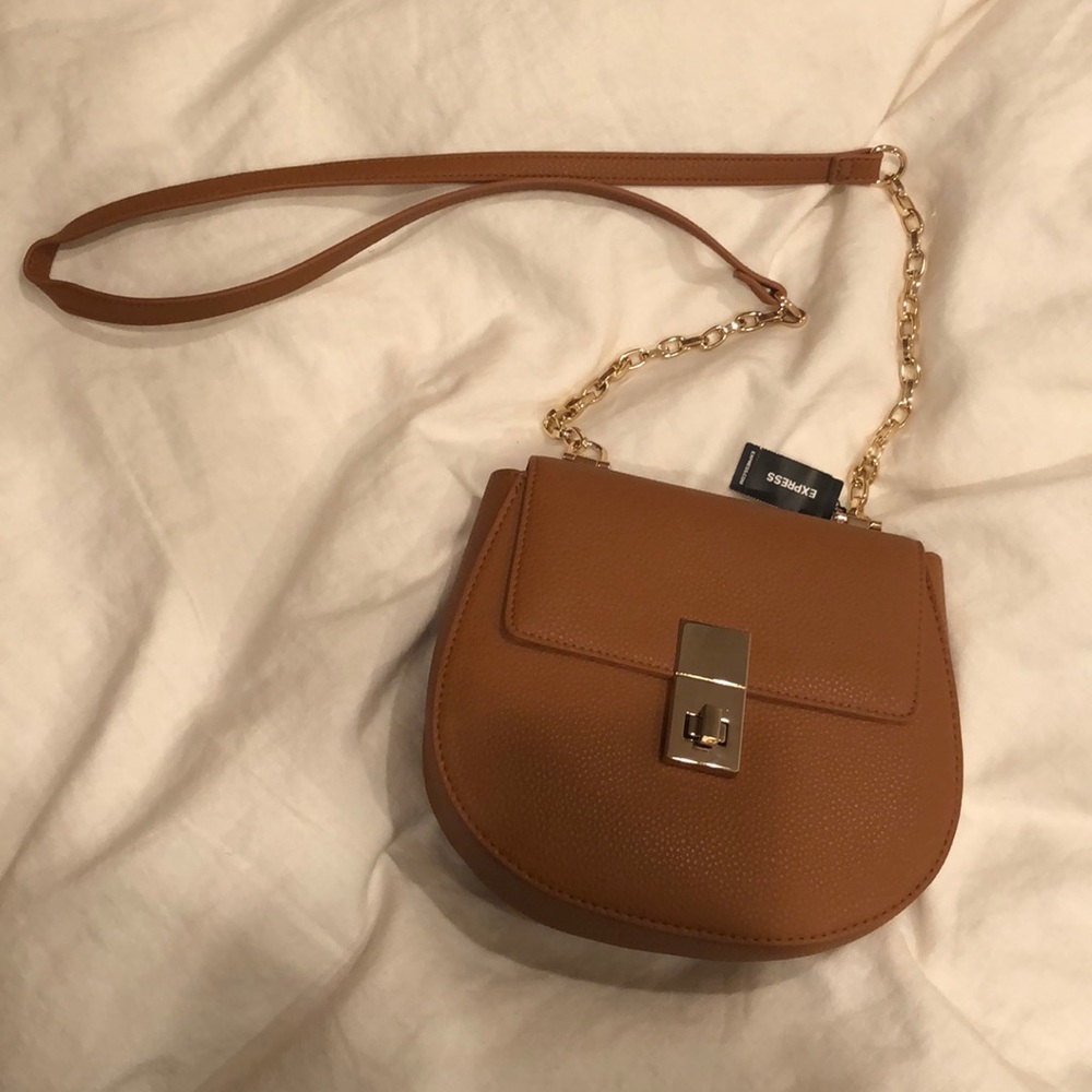 Brown cross body bag